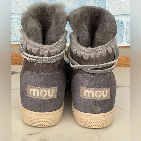MOU Sneaker boots  Lace-Up Size 37/7  Gray - Picture 4 of 9
